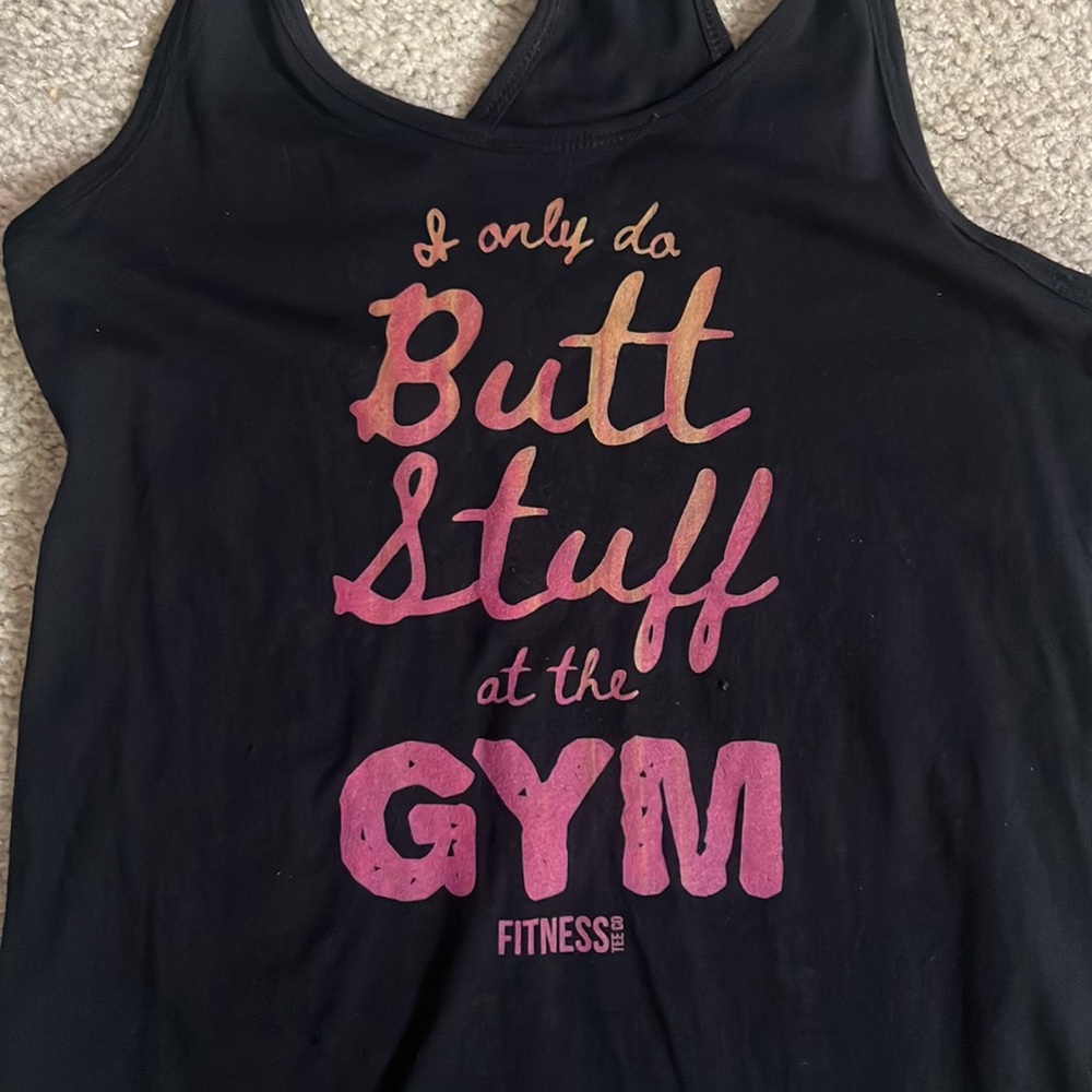 Butt stuff racerback tank
